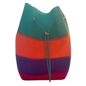 Yummy Gummy Silicone Bucket Backpack By American Jewel- BIRTHDAY CAKE 13.5” Tall